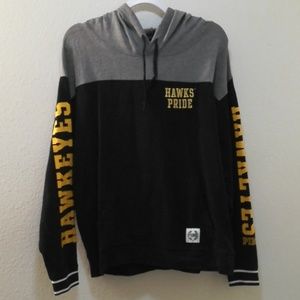 PINK University of Iowa Cotton Hoodie Medium